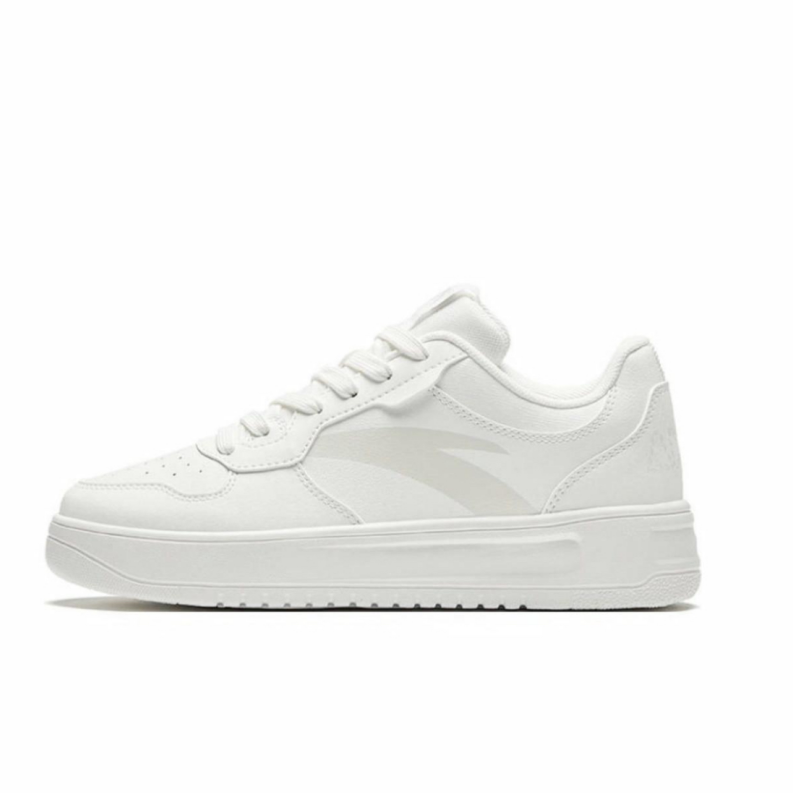 Anta Relaxed Lightweight Height Increasing Slip Resistant Low Top Skateboard Shoes Men's White Black купить в интернет-магазине Yoocart с быстрой доставкой по России.