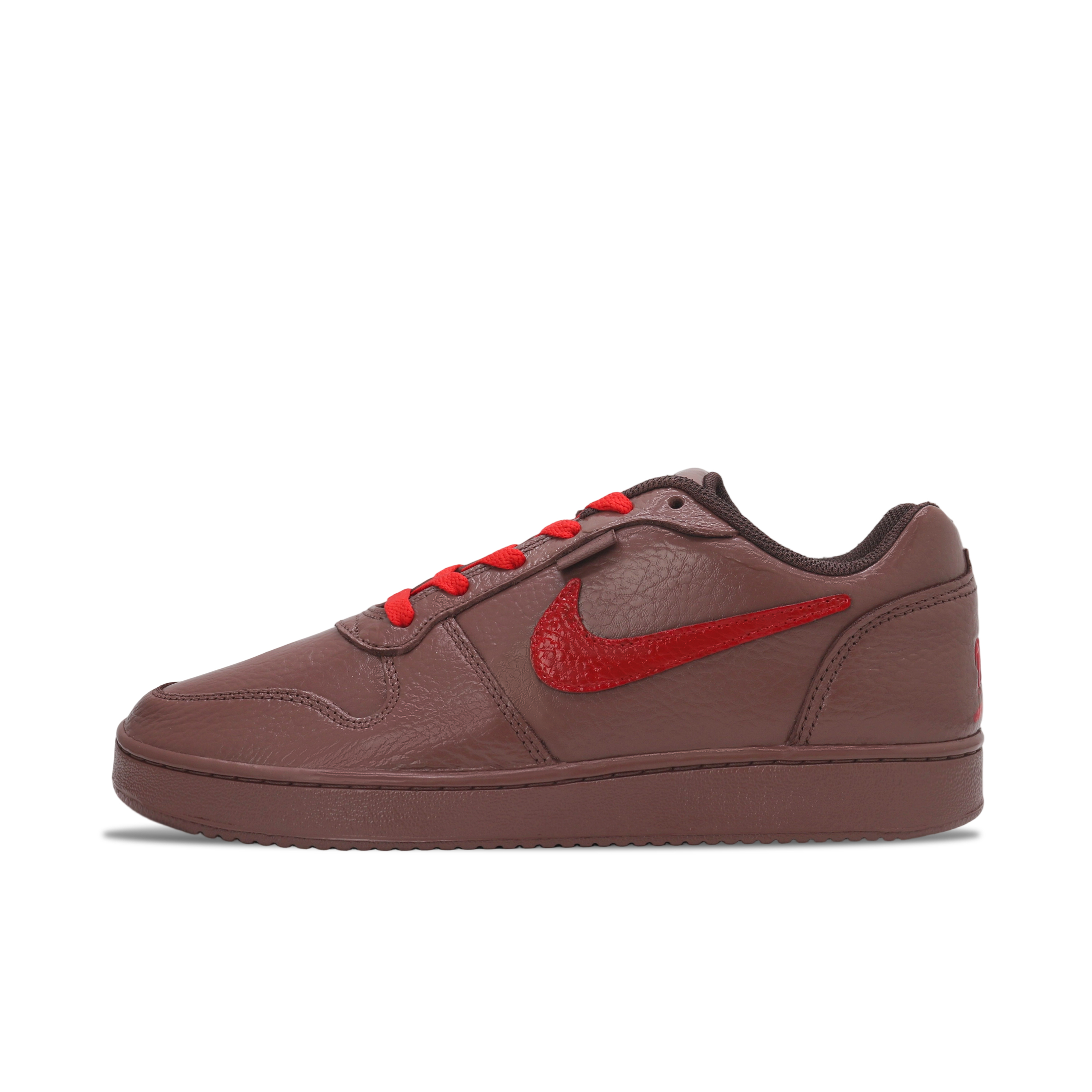Nike EBERNON Scarlet Cocoa Abrasion Resistant Slip Resistant Low top Skateboard Shoes Men's Brown/Red