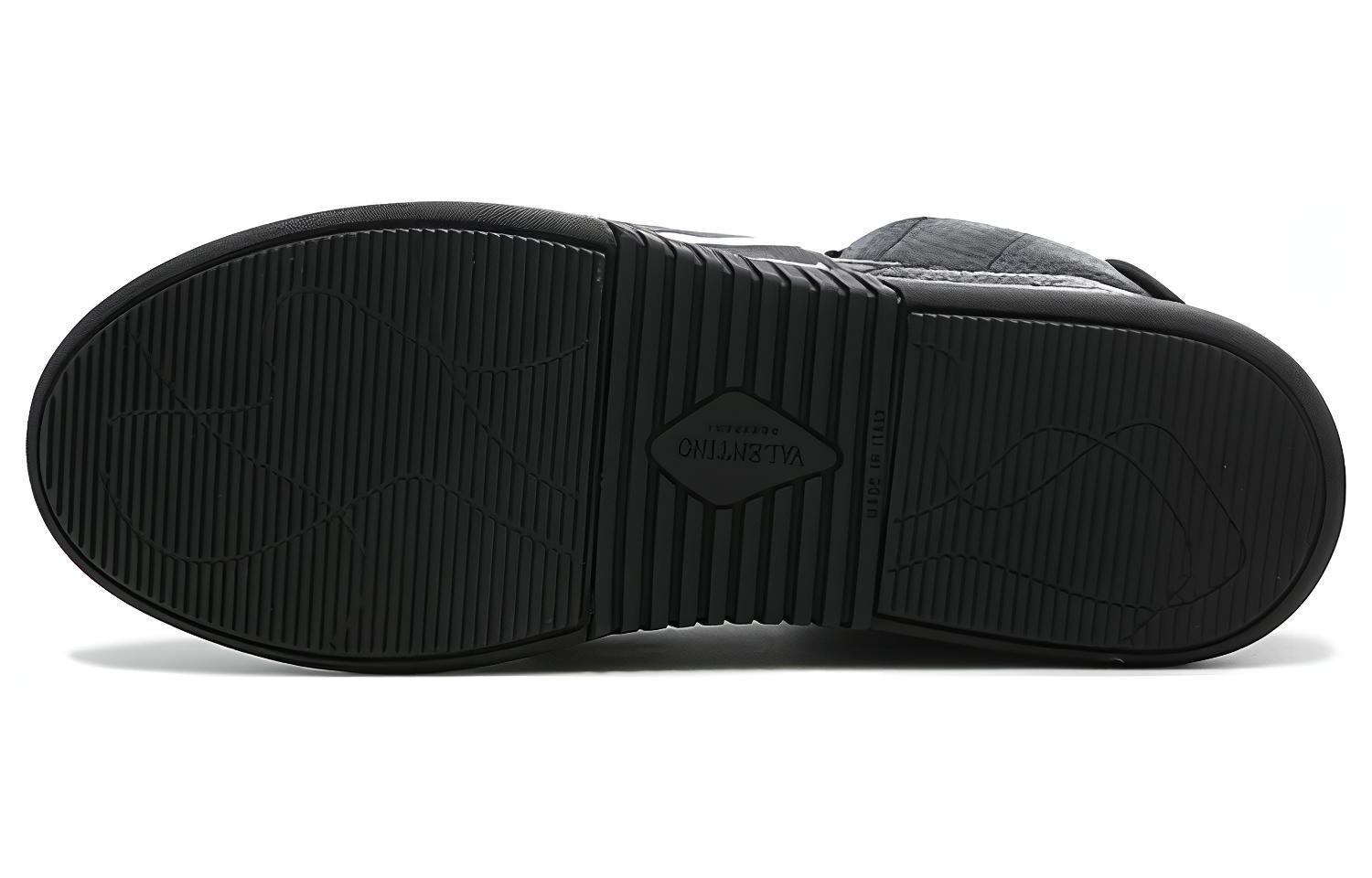 Valentino VL7N Breathable Mid-Top Casual Shoes Men's Black