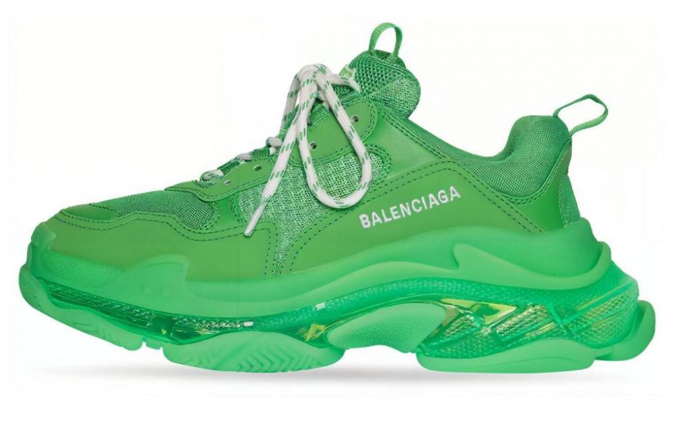 Balenciaga Triple S Clear Sole Bright Green