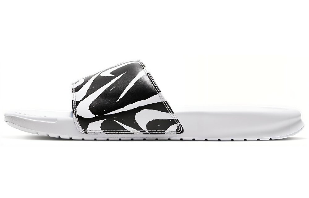 Nike Benassi Jdi Print Slide 'White Black Swoosh'
