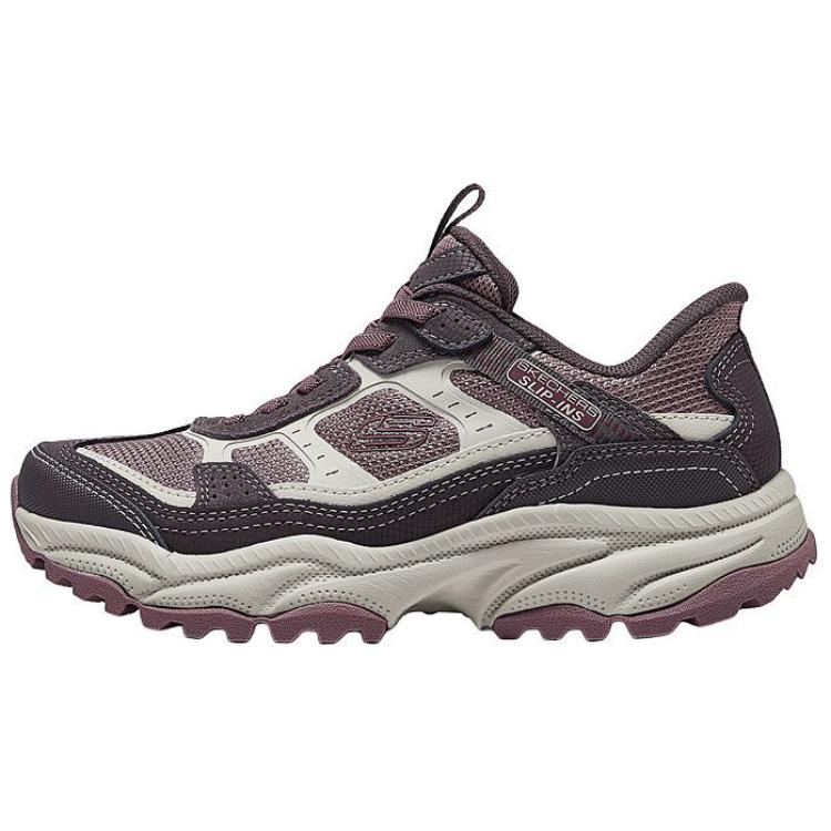 Skechers OUTDOOR Low Top Hiking Shoes Women's Gray Pink