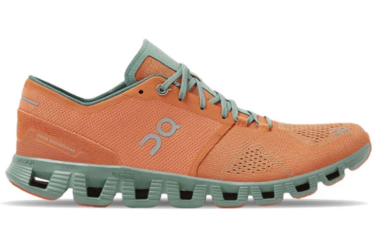 On Running Cloud X Orange Sea Green