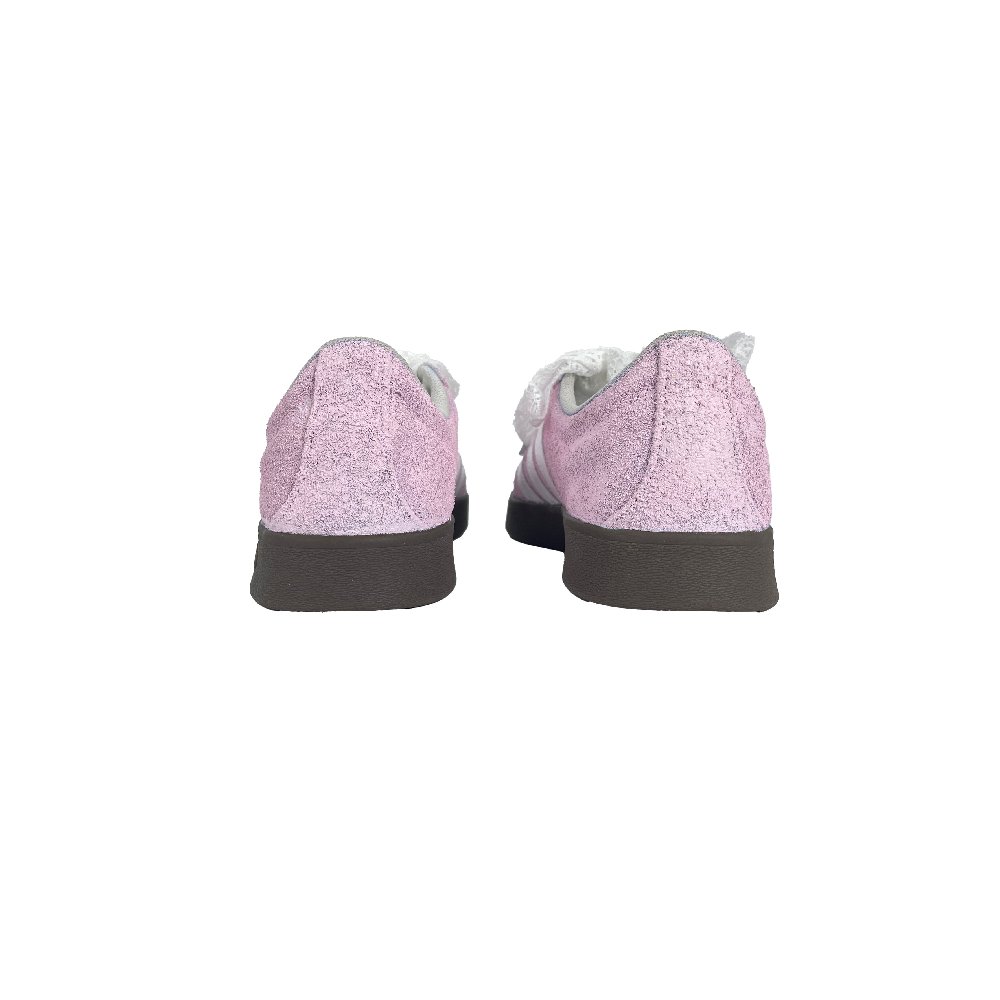 Adidas Neo VL Court 2.0 Peaches Lightweight And Wear-resistant Low-Top Skateboard Shoes Unisex Pink White