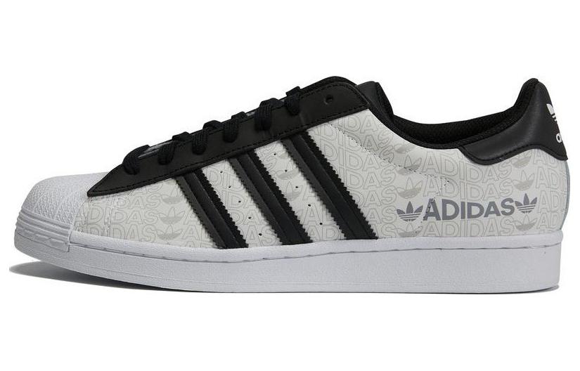 Adidas Originals Superstar 'Reflective Allover Logo - White Black'