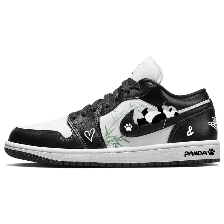 Jordan Air Jordan 1 Vintage Basketball Shoes Women's Low Top Black/White