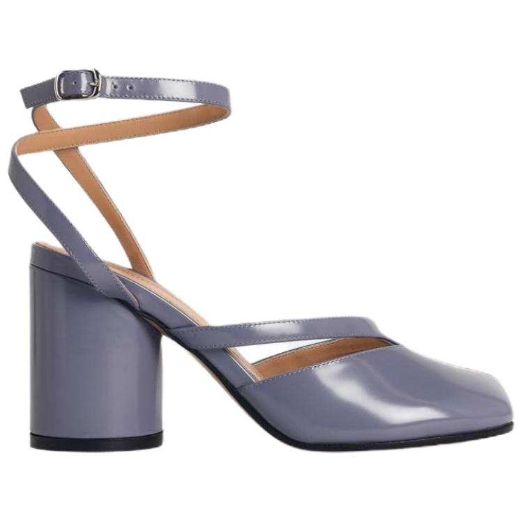 Maison Margiela Tabi Chunky Heel High Heels 8cm Women's Purple