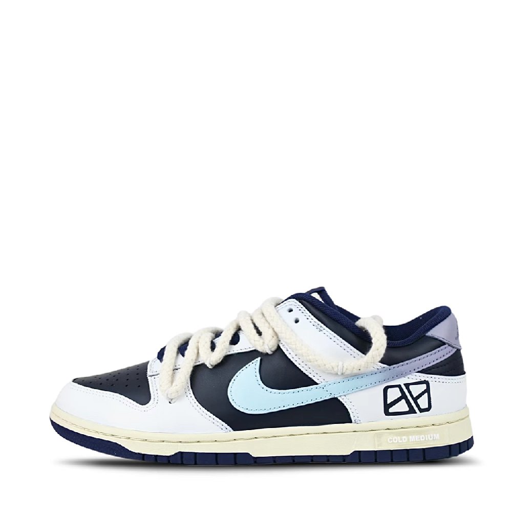 Nike Dunk Anti-Slip Wear-Resistant Low-Top Skateboard Shoes Men's Purple Blue