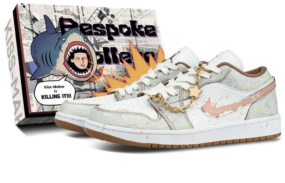 Jordan Air Jordan 1 Lightweight Low top Vintage Basketball Shoes Unisex