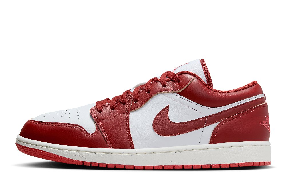 Jordan Air Jordan 1 Low top Vintage Basketball Shoes Men's Red Black