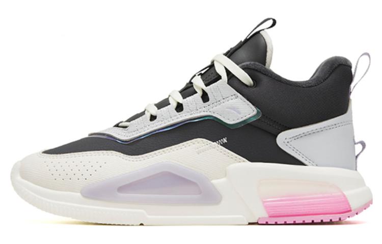 Anta Rubik's Cube 4 Cushioning Warm High-Top Sports Casual Shoes Women's Black White