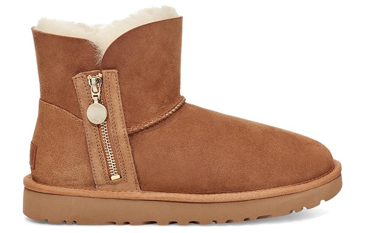 UGG Bailey Zip Mini Retro Fleece Lined Brown Women's купить в интернет-магазине Yoocart с быстрой доставкой по России.