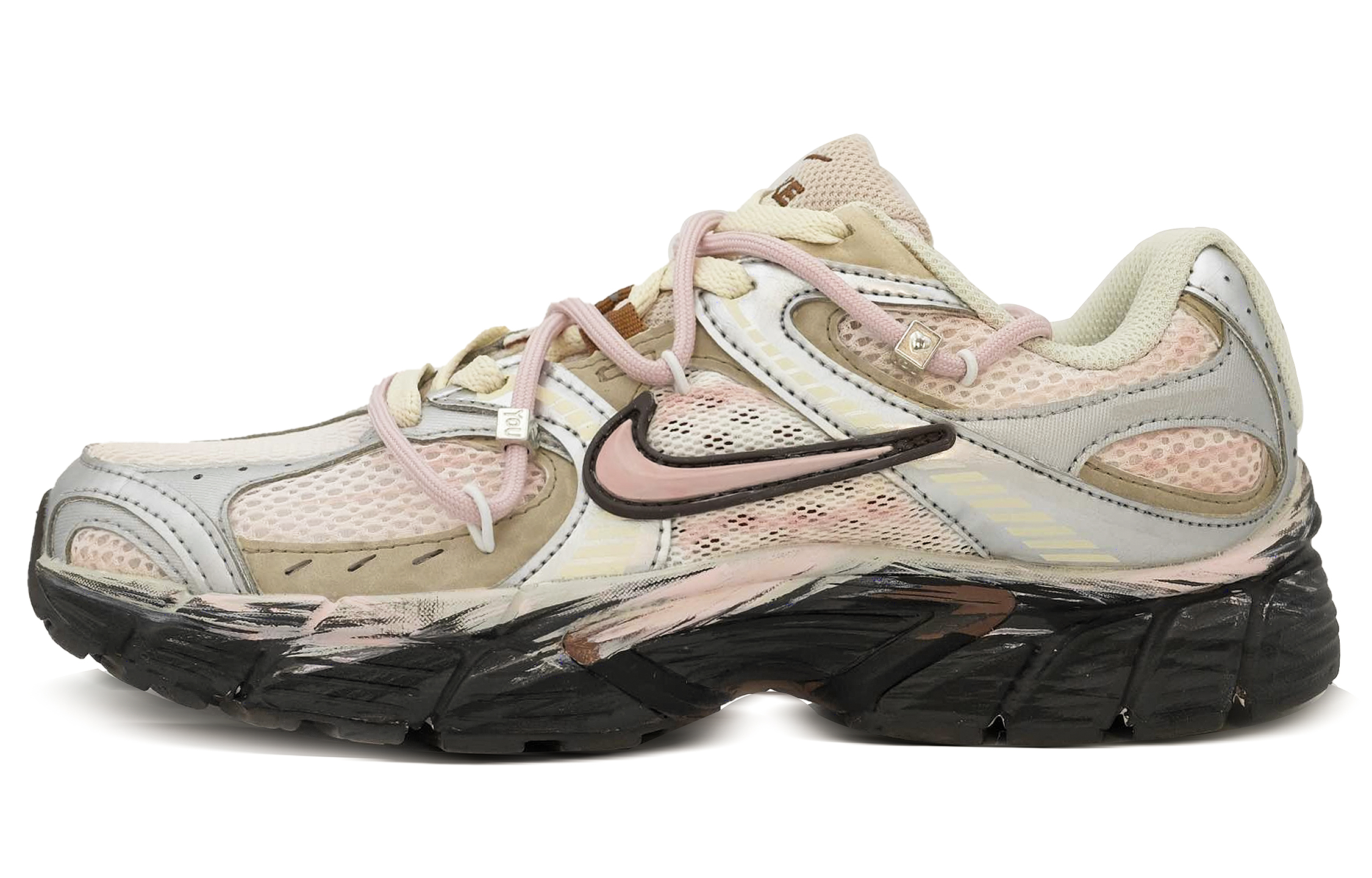 Nike V5 RNR Running Shoes Unisex Pink Gray