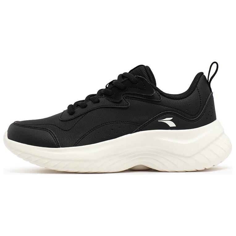 361° Abrasion Resistant Low Top Running Shoes Women's Black White