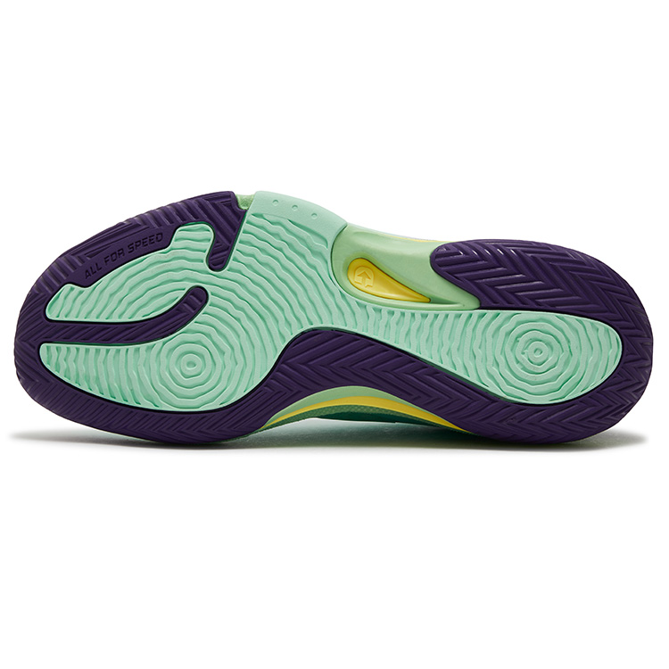 361° Cushioning, Slip Resistant, And Abrasion Resistant Low Top Basketball Shoes Men's Vivid Aqua Blue