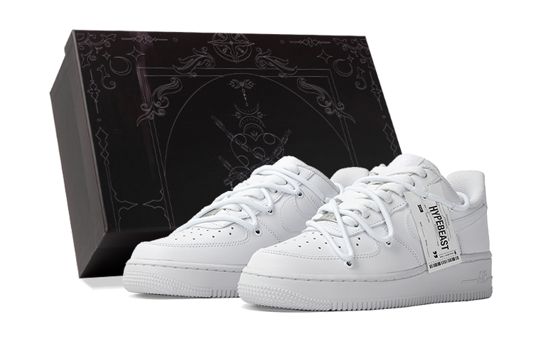 Nike Air Force 1 Low-Top Skateboard Shoes Men's White