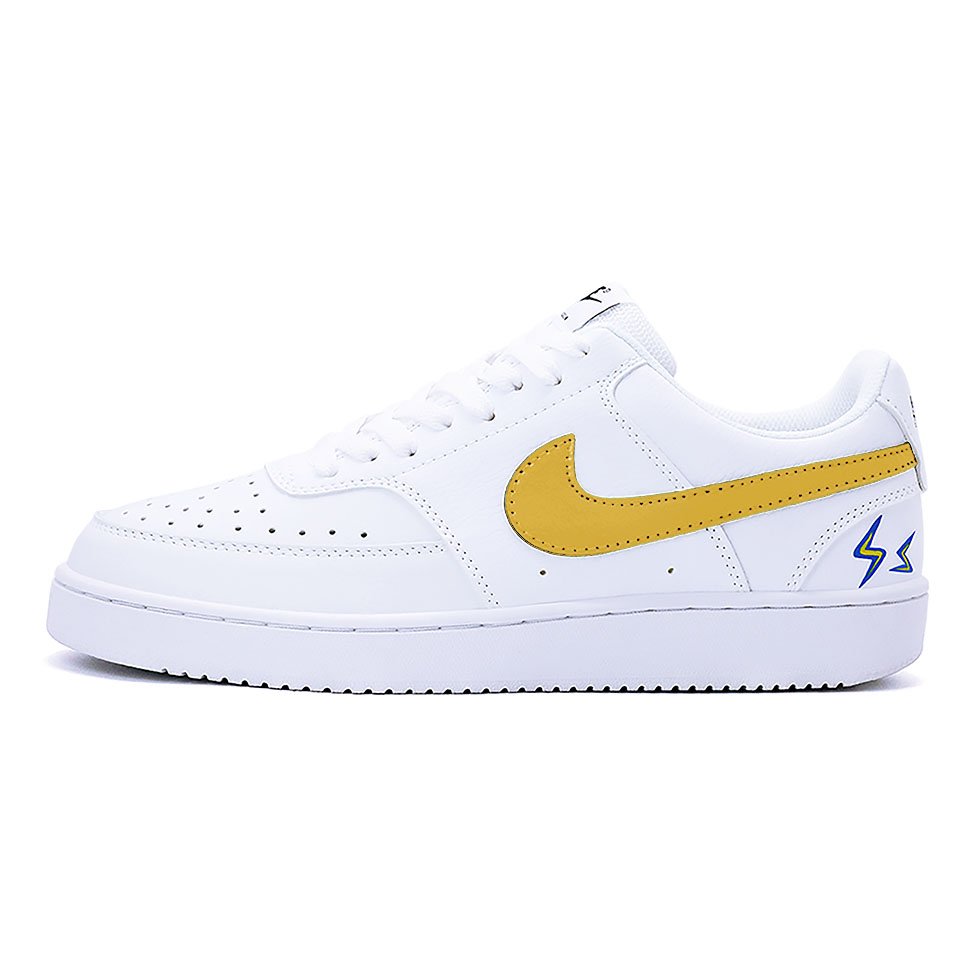 Nike Court Vision 1 Low Top Skateboard Shoes Unisex Yellow White Blue