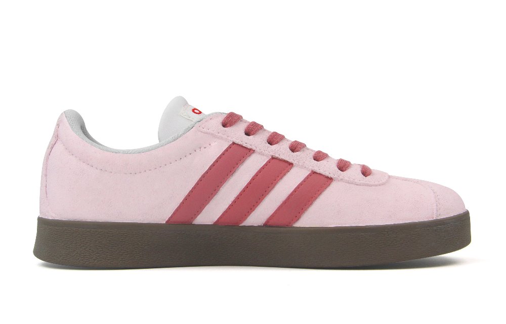 Adidas Neo VL Court Lifestyle Abrasion Resistant Low Top Skateboard Shoes Unisex Pink