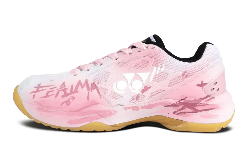 YONEX Power Cushion Abrasion Resistant Breathable Low Top Badminton Shoes Unisex Pink