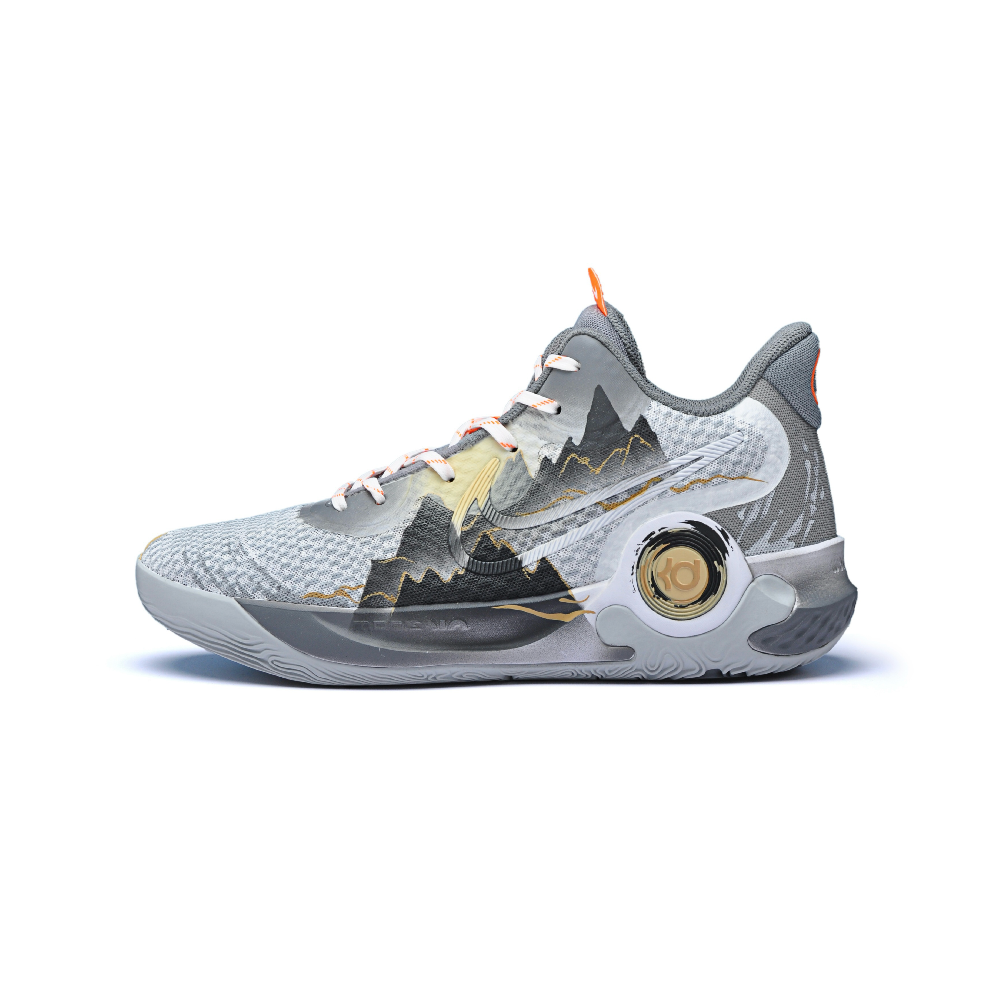 Nike KD Trey 5 IX Anti-Slip Wear-Resistant Mid-Top Basketball Shoes Unisex Light Gray