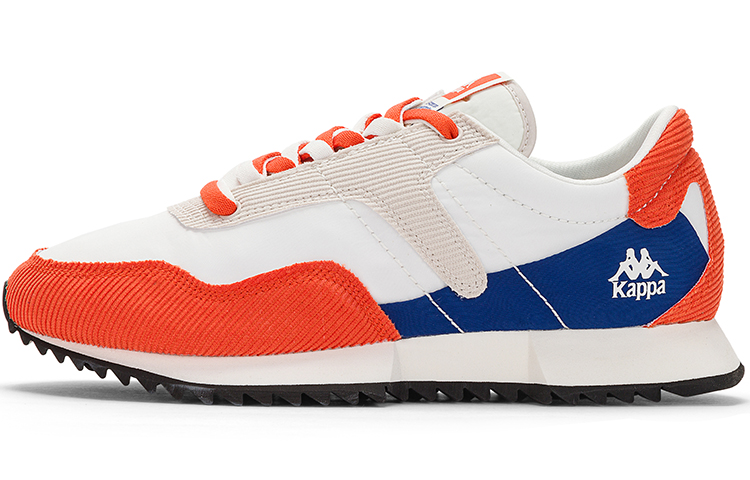 Kappa Anti Slip And Wear Resistant Lightweight Low Top Casual Running Shoes Unisex White Red