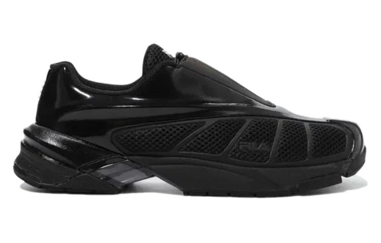 FILA Cushioning, Wear Resistant Low Top Training Shoes Unisex Black