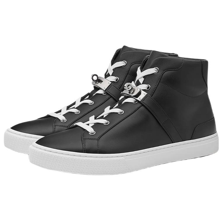 HERMES Daydream High Top Stylish Skateboarding Shoes Men's Black