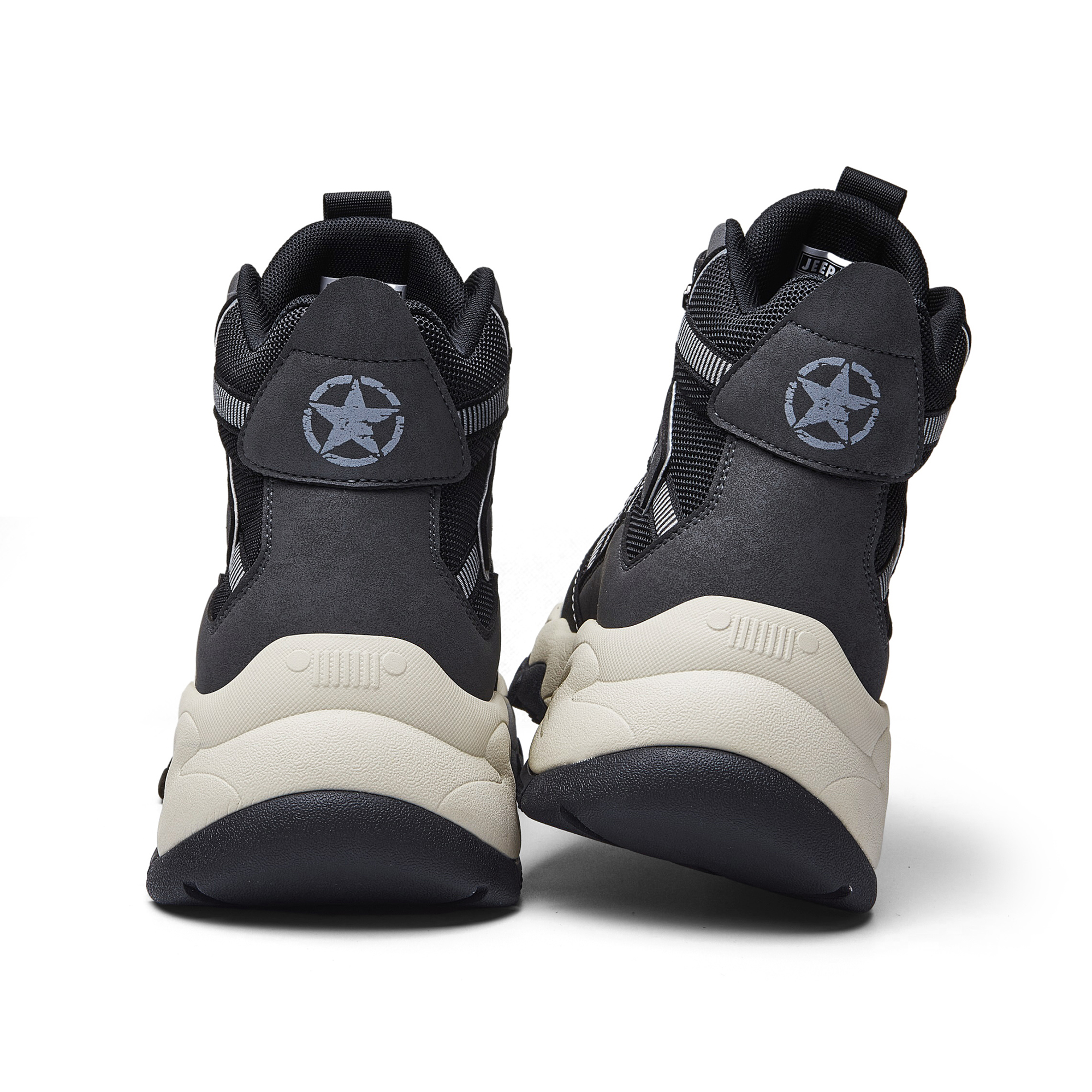 JEEP SPIRIT Cushioning Abrasion Resistant Coverage Lightweight Thermal Mat High top Outdoor Shoes Men's Graphite Black купить в интернет-магазине Yoocart с быстрой доставкой по России.