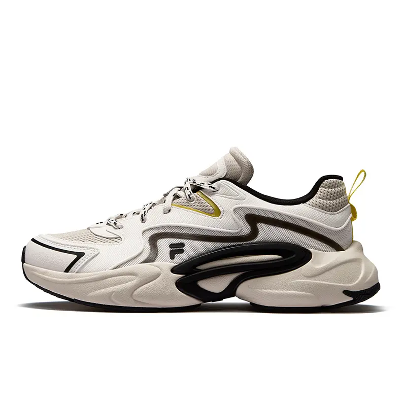FILA FUSION FORCE DX Low Top Running Shoes Men's Gray White