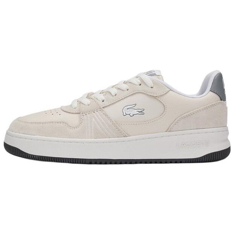 LACOSTE Low-Top Skateboard Shoes Men's Ecru