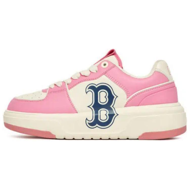 MLB Chunky Liner Basic Slip-Resistant Cushioning Wear-Resistant Low-Top Skateboard Shoes Unisex Pink