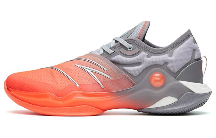 Anta Skyline 1 Low Lift Air Cushioning Anti-Slip And Wear-Resistant Low-Top Basketball Shoes Men's Gray Orange