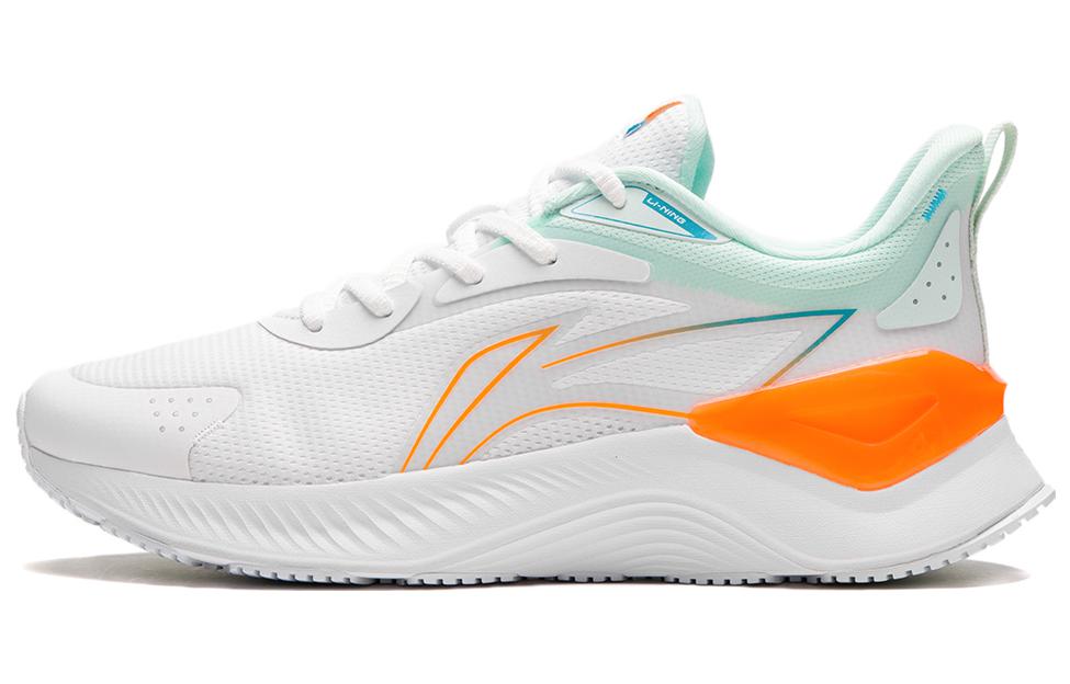 LiNing YueYing Element Shock Absorbers Slip Resistant Abrasion Resistant Low top Running Shoes Men's White