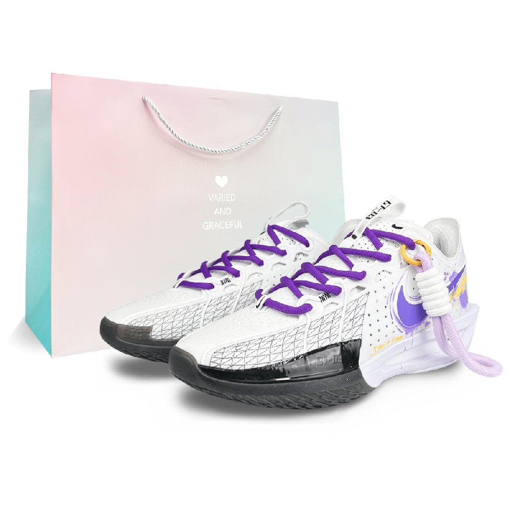 Nike Air Zoom G.T. Cut 3 Wear-Resistant Rebound Slip-Resistant Cushioning Low-Top Basketball Shoes Men's Purple