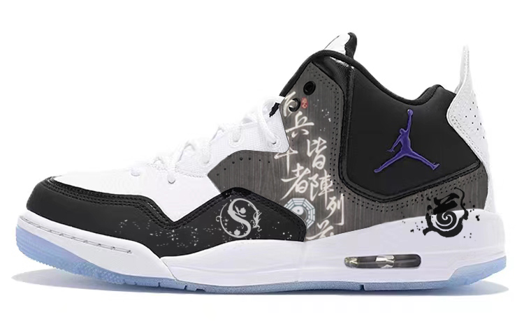 JORDAN Courtside 23 Vintage Basketball Shoes Women's Mid Top White/Black