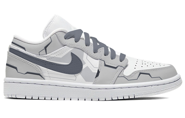 Jordan Air Jordan 1 Low Wear-Resistant Low-Top Vintage Basketball Shoes Women's Black White Gray купить в интернет-магазине Yoocart с быстрой доставкой по России.