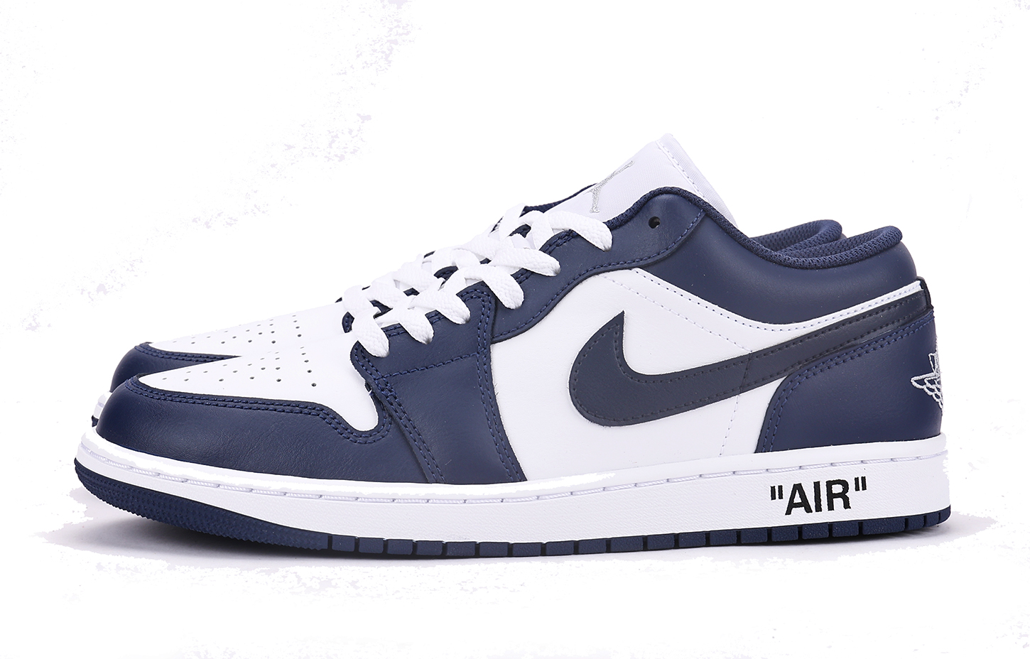 Jordan Air Jordan 1 Low-Top Vintage Basketball Shoes GS White Blue купить в интернет-магазине Yoocart с быстрой доставкой по России.