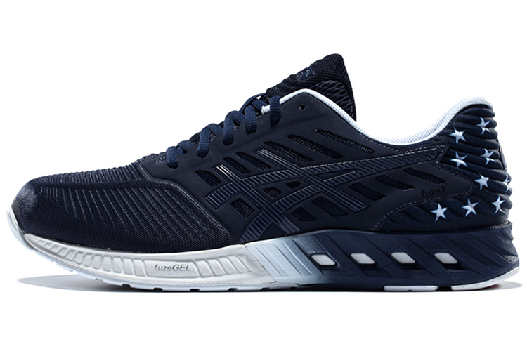 Asics Fuzex Running Shoes Unisex Low-Top Dark Blue