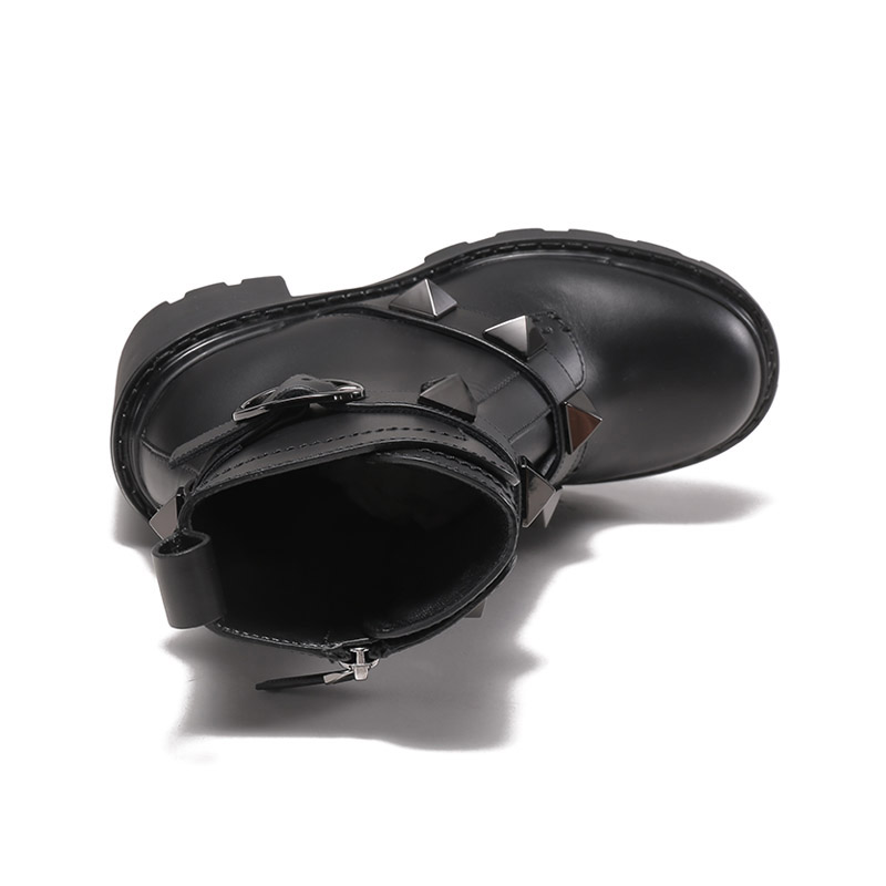 Valentino Roman Stud Ankle Boots Women's Black
