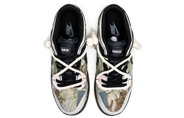 Nike Dunk Low Low-Top Skateboard Shoes Men's Black White