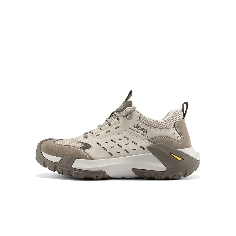 Jeep Low Top Outdoor Shoes Men's Khaki