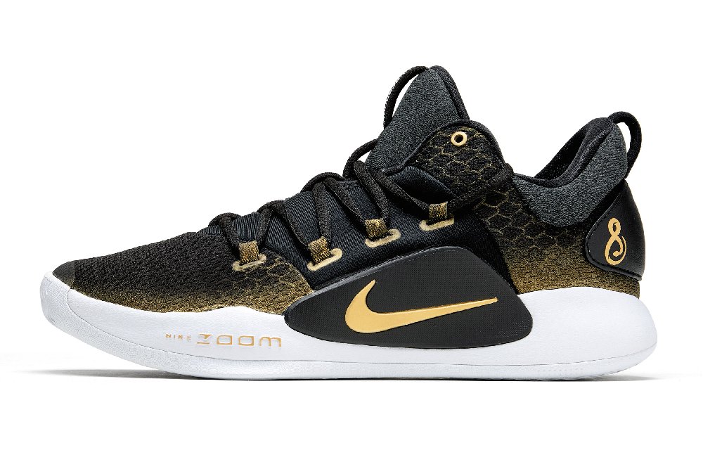 Nike Hyperdunk X Low Anti-Slip Wear-Resistant Low-Top Basketball Shoes Men's Black Gold