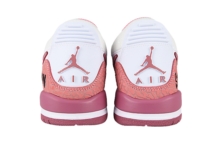 Jordan Legacy 312 Sunset Wild Painting Shock Absorbers Slip Resistant Low Top Vintage Basketball Shoes GS Pink White купить в интернет-магазине Yoocart с быстрой доставкой по России.