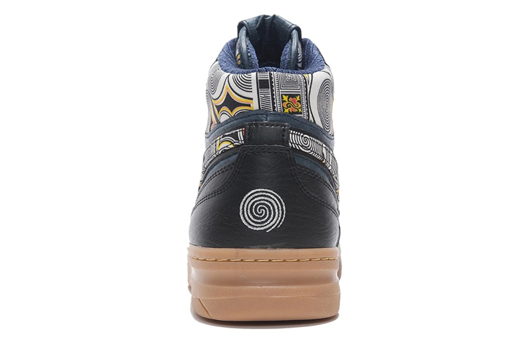 LiNing 937 Durable Lightweight And Breathable High-Top Skateboard Shoes Men's Black Blue