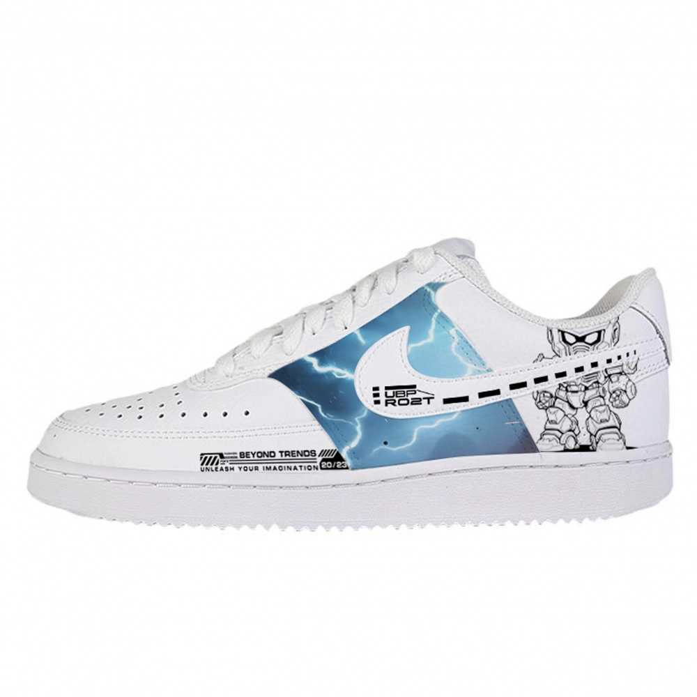 Nike Court Vision 1 Abrasion Resistant Low top Skateboard Shoes Unisex White