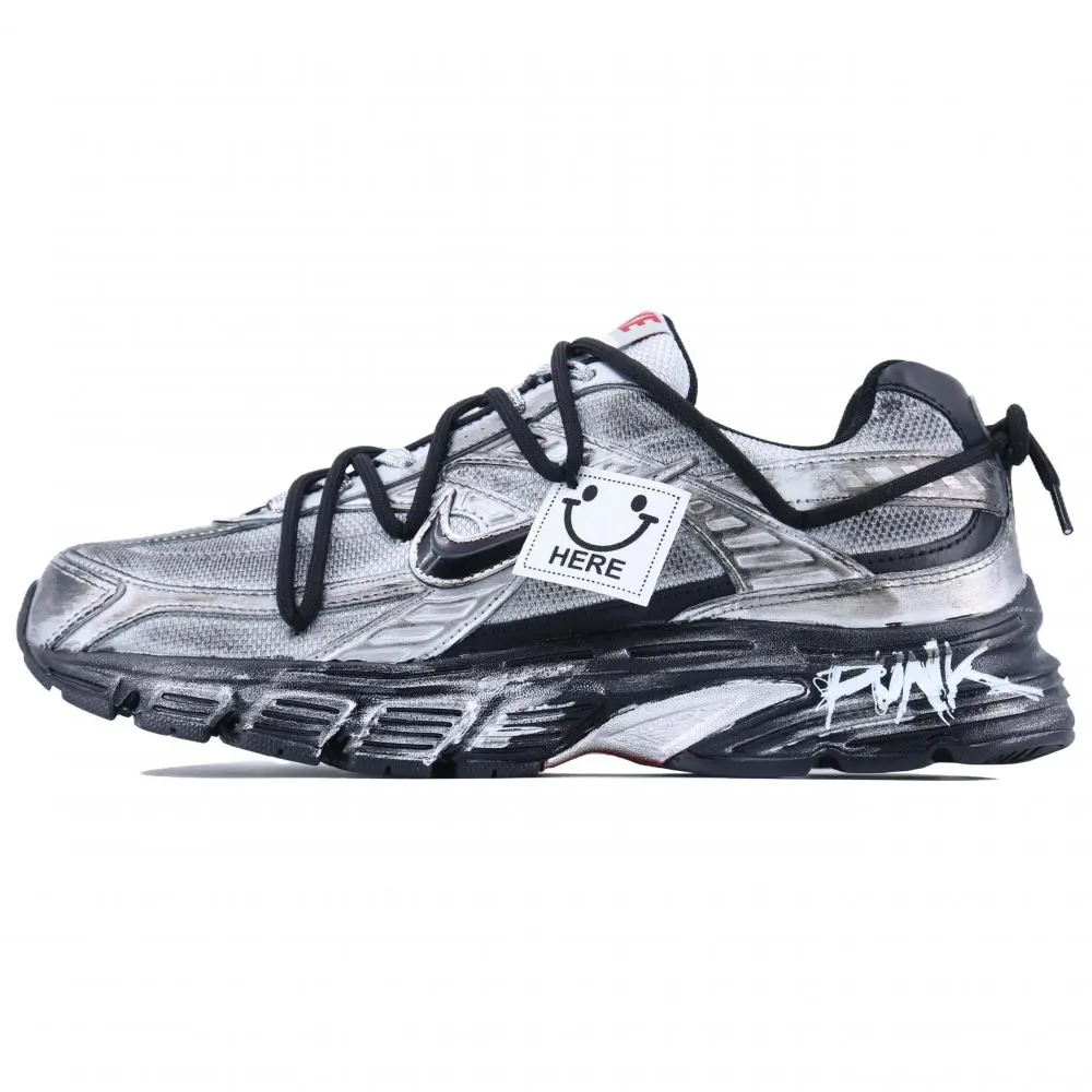 Nike Initiator Low top Casual City Commute Running Shoes Men's Black Silver