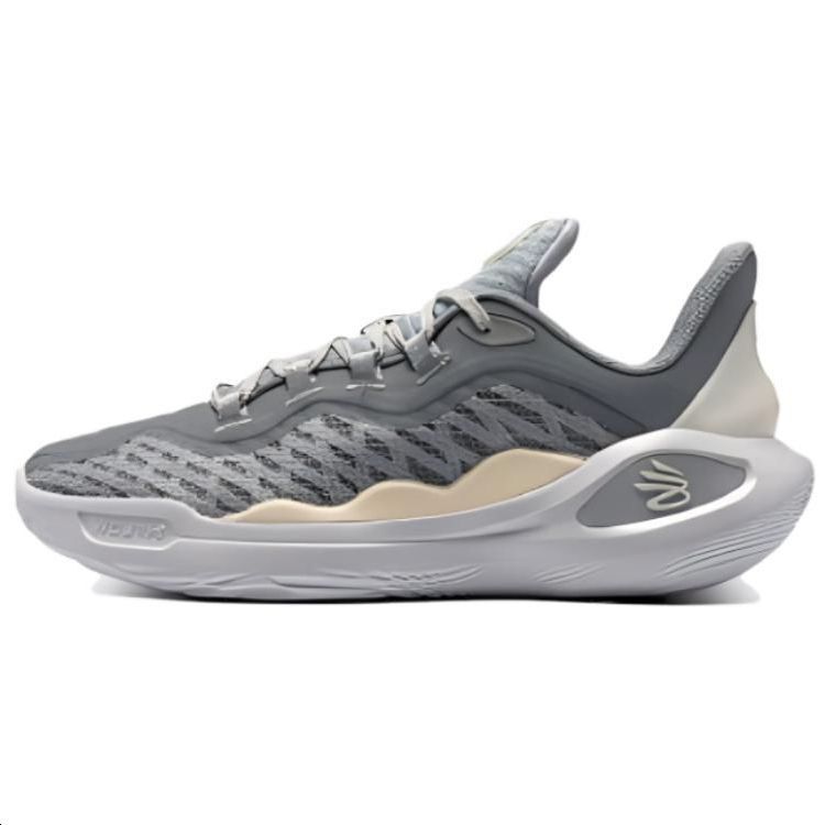 Under Armour Curry 11 Low-Top Basketball Shoes Unisex Gray White