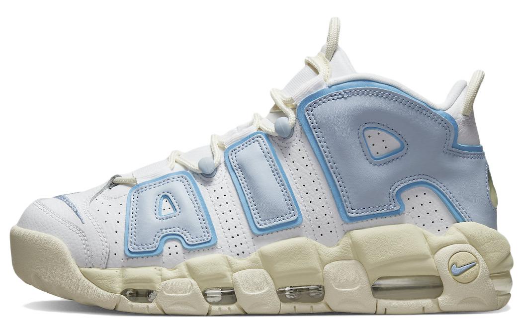 Nike Air More Uptempo Vintage Basketball Shoes Women's Low Top White Blue