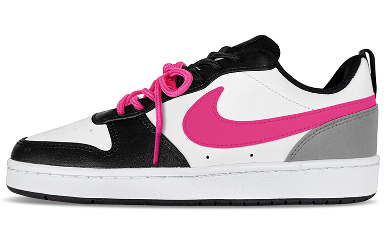 Nike Court Borough Low 2 Anti-Slip Wear-Resistant Low-Top Skateboard Shoes Women's Pink Black