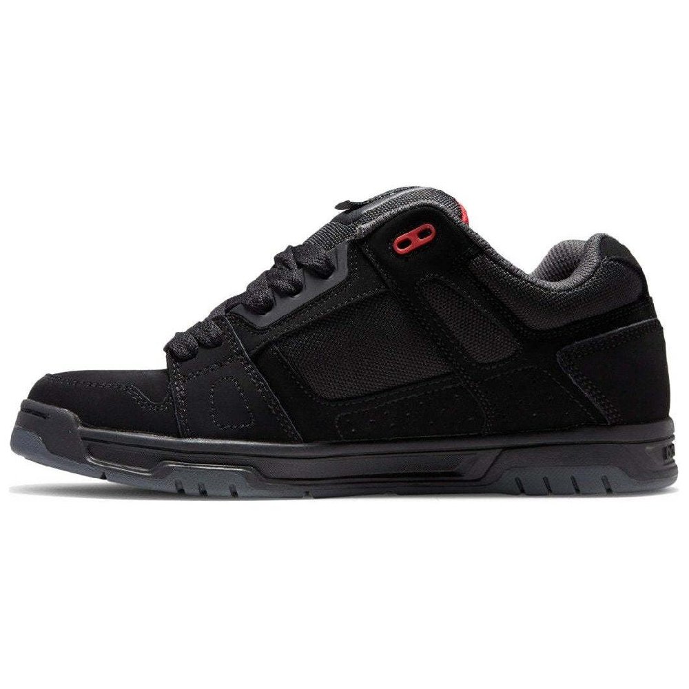 DC Shoes Low Top Skateboard Shoes Men's Black Red